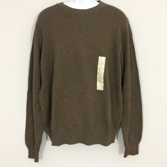 St. John's Bay Other - St Johns Bay Mens XL Brown Crewneck Sweater BNWT
